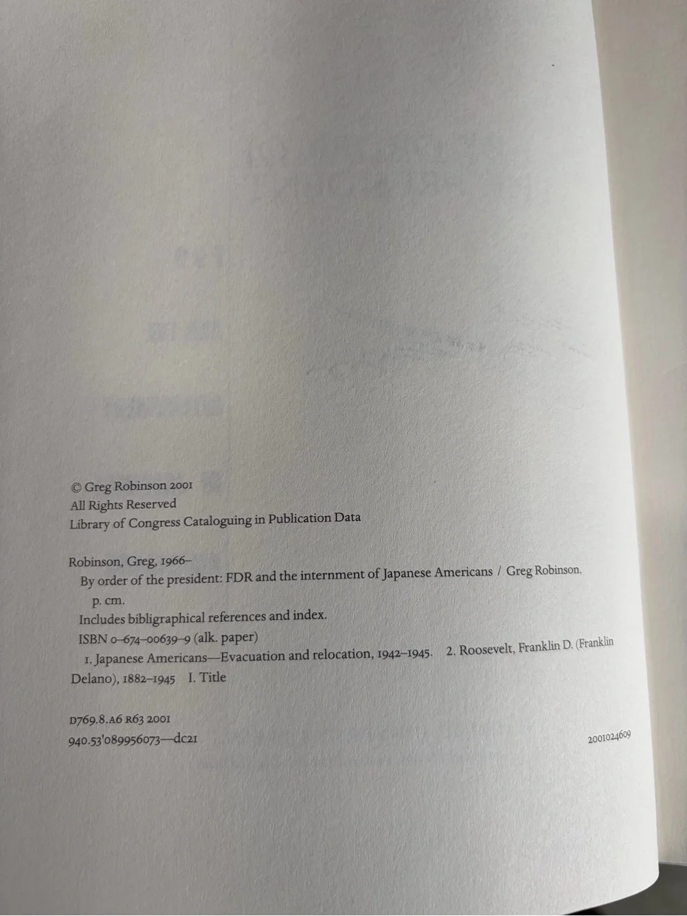 By Order of the President: FDR and the Internment of Japanese Americans by Greg